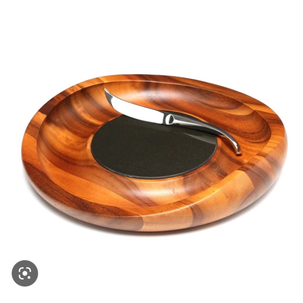 Nambe butterfly cheeseboard with knife NIB